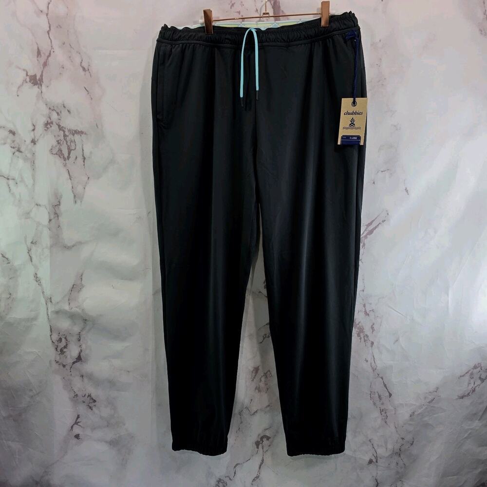 Chubbies Pants Mens XL Black Blue Ultimate Sport Jogger Training Aztec Agents
